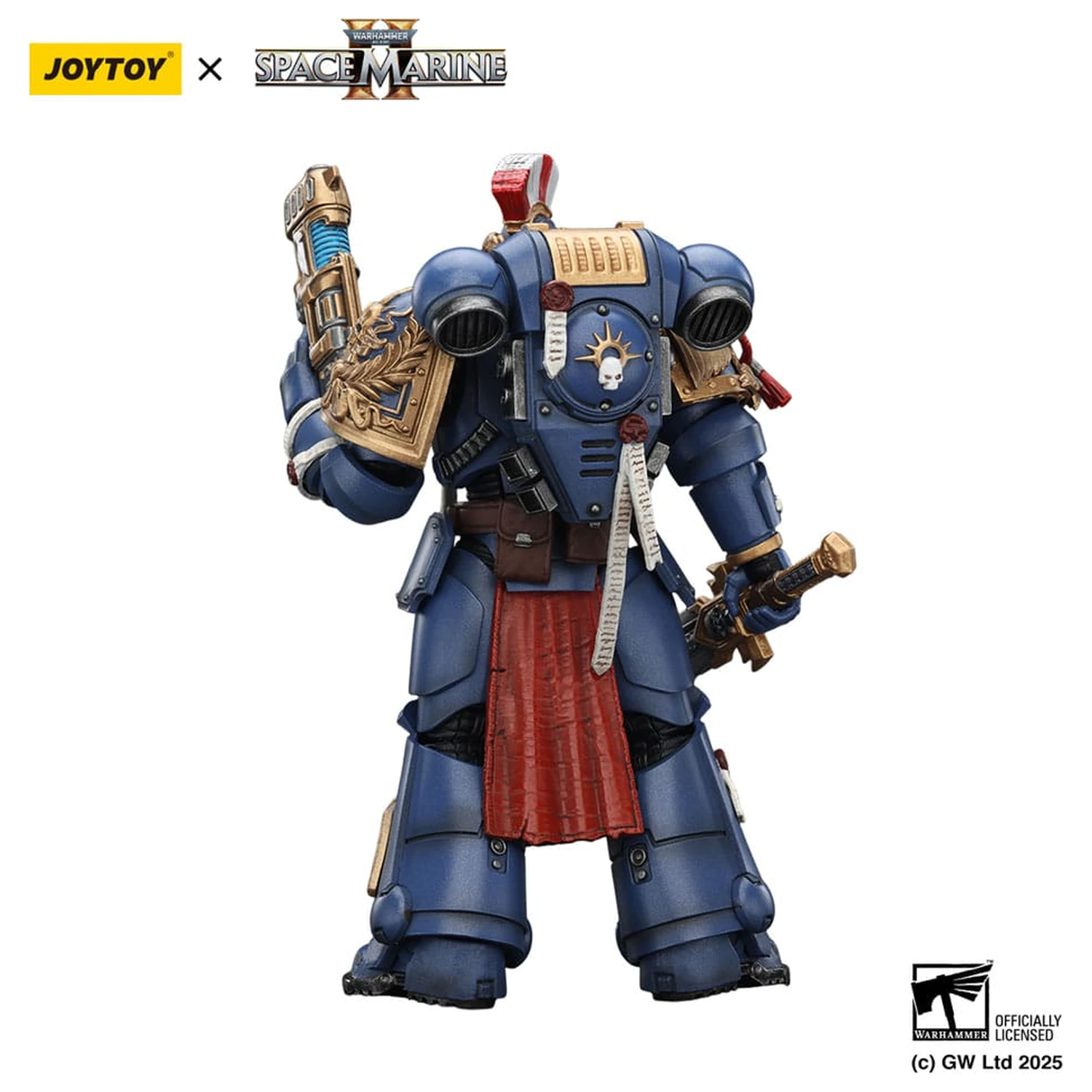 Warhammer 40,000: Space Marine 2 Akční figurka Ultramarines Relic Primus Armour s plazmovou pistolí a bojovou čepelí 13 cm fotografii produktu