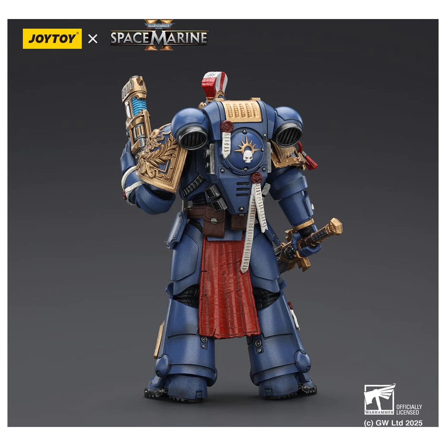Warhammer 40,000: Space Marine 2 Akční figurka Ultramarines Relic Primus Armour s plazmovou pistolí a bojovou čepelí 13 cm fotografii produktu