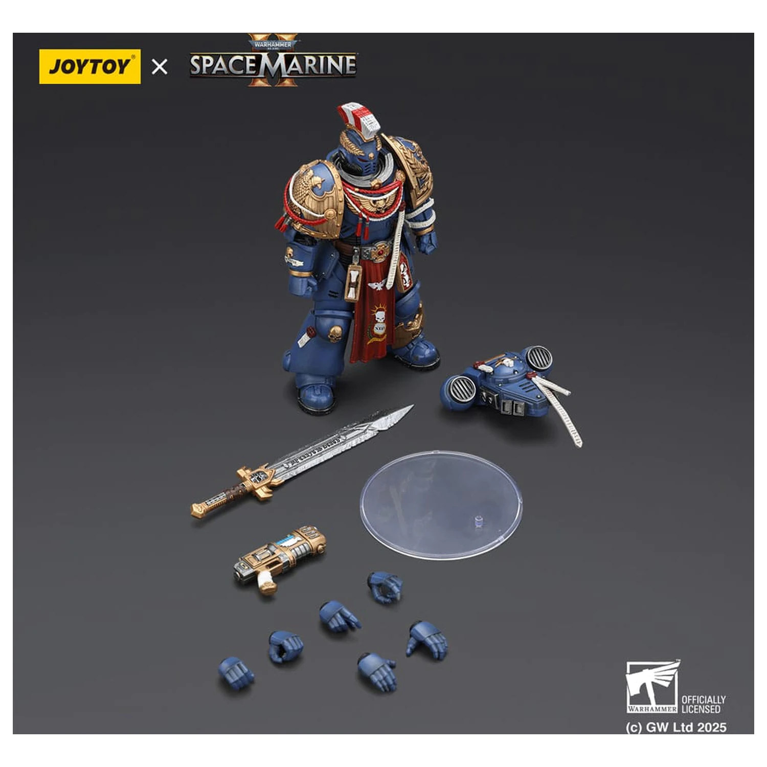 Warhammer 40,000: Space Marine 2 Akční figurka Ultramarines Relic Primus Armour s plazmovou pistolí a bojovou čepelí 13 cm fotografii produktu