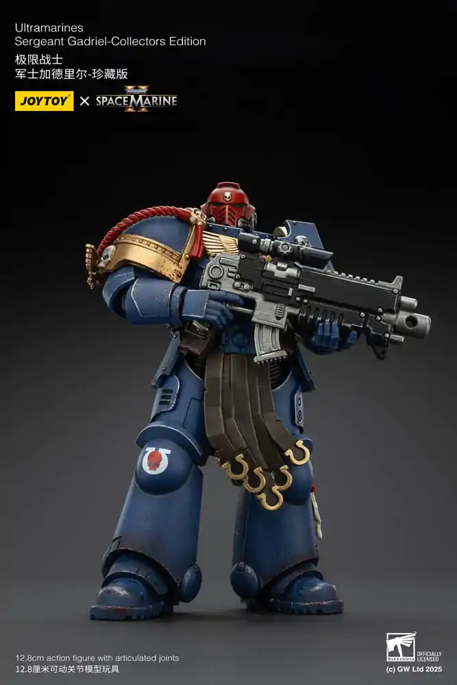 Warhammer 40,000: Space Marine 2 Akční figurka Ultramarines Sergeant Gadriel Collectors Edition 13 cm fotografii produktu