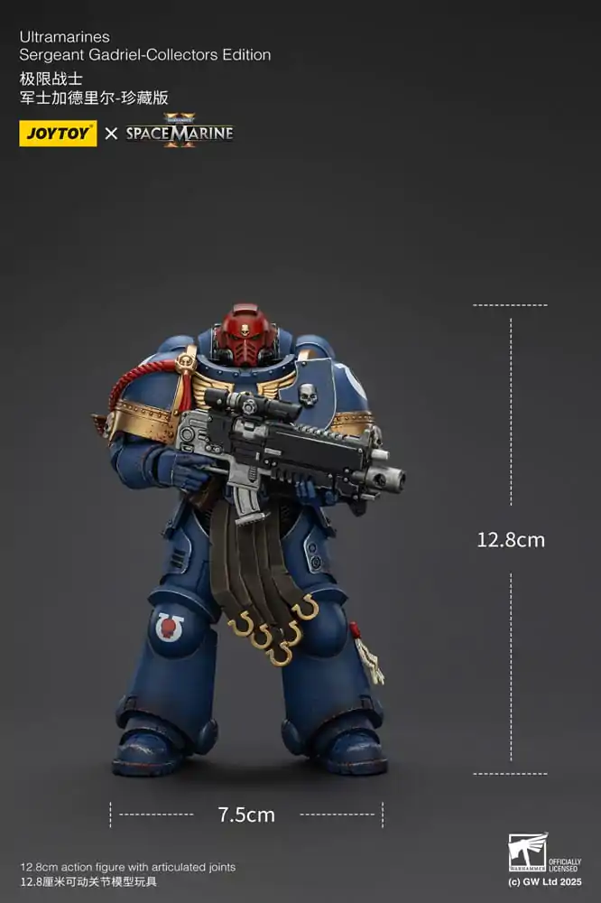 Warhammer 40,000: Space Marine 2 Akční figurka Ultramarines Sergeant Gadriel Collectors Edition 13 cm fotografii produktu