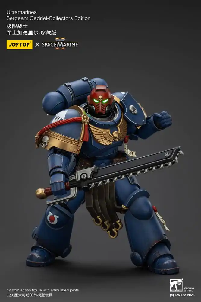 Warhammer 40,000: Space Marine 2 Akční figurka Ultramarines Sergeant Gadriel Collectors Edition 13 cm fotografii produktu