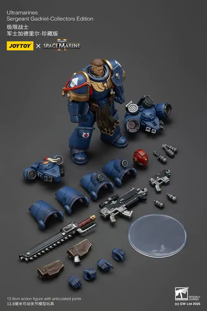 Warhammer 40,000: Space Marine 2 Akční figurka Ultramarines Sergeant Gadriel Collectors Edition 13 cm fotografii produktu