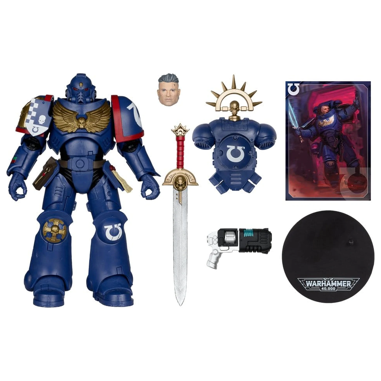 Warhammer 40,000 Total War akční figurka nadporučík 3. roty (Ultramarines) 18 cm fotografii produktu