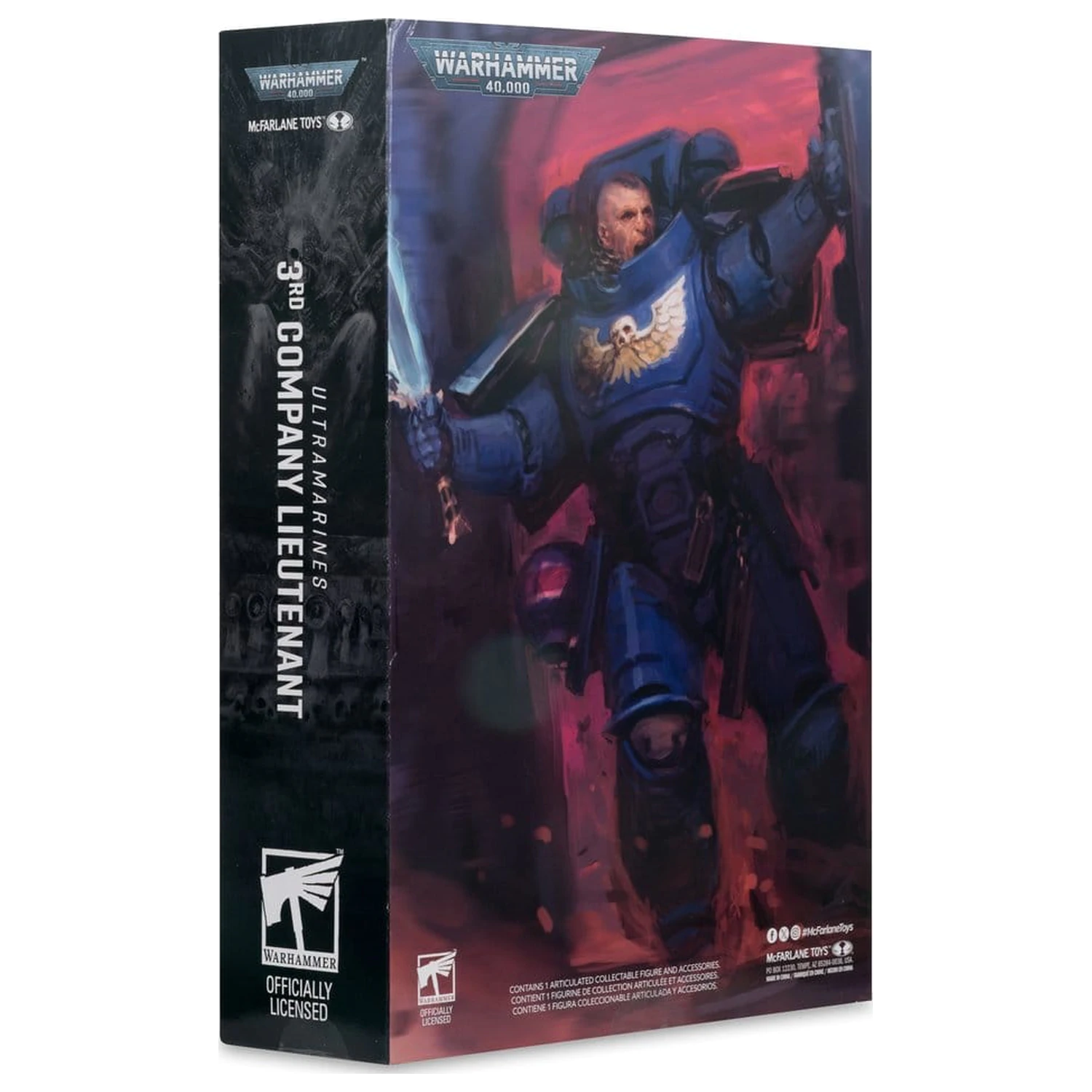 Warhammer 40,000 Total War akční figurka nadporučík 3. roty (Ultramarines) 18 cm fotografii produktu