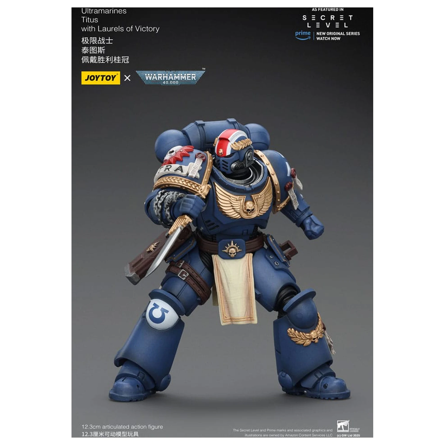 Warhammer 40,000 Akční figurka Ultramarines Titus s vavříny vítězství 13 cm fotografii produktu