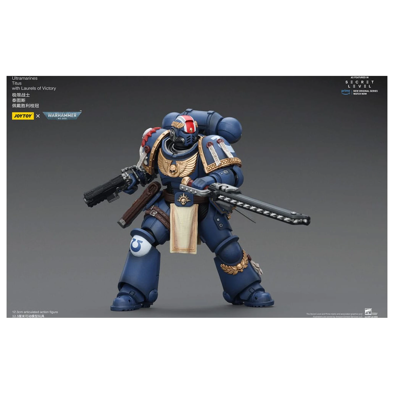Warhammer 40,000 Akční figurka Ultramarines Titus s vavříny vítězství 13 cm fotografii produktu