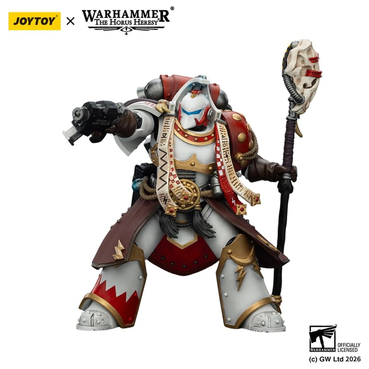 Warhammer 40,000 Akční figurka White Scars Stormseer Consul s Force Staff a Bolt Pistol 12 cm fotografii produktu