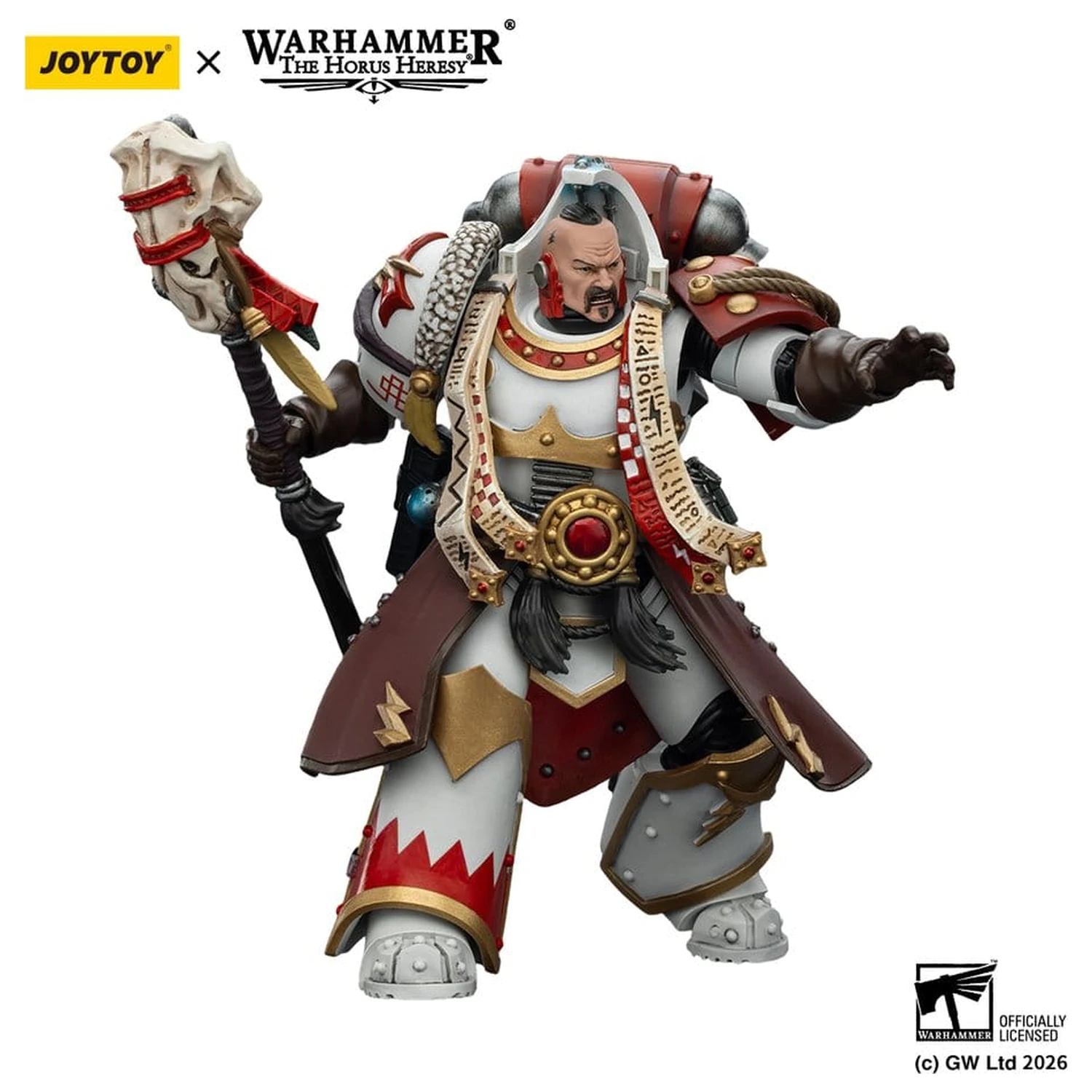 Warhammer 40,000 Akční figurka White Scars Stormseer Consul s Force Staff a Bolt Pistol 12 cm fotografii produktu