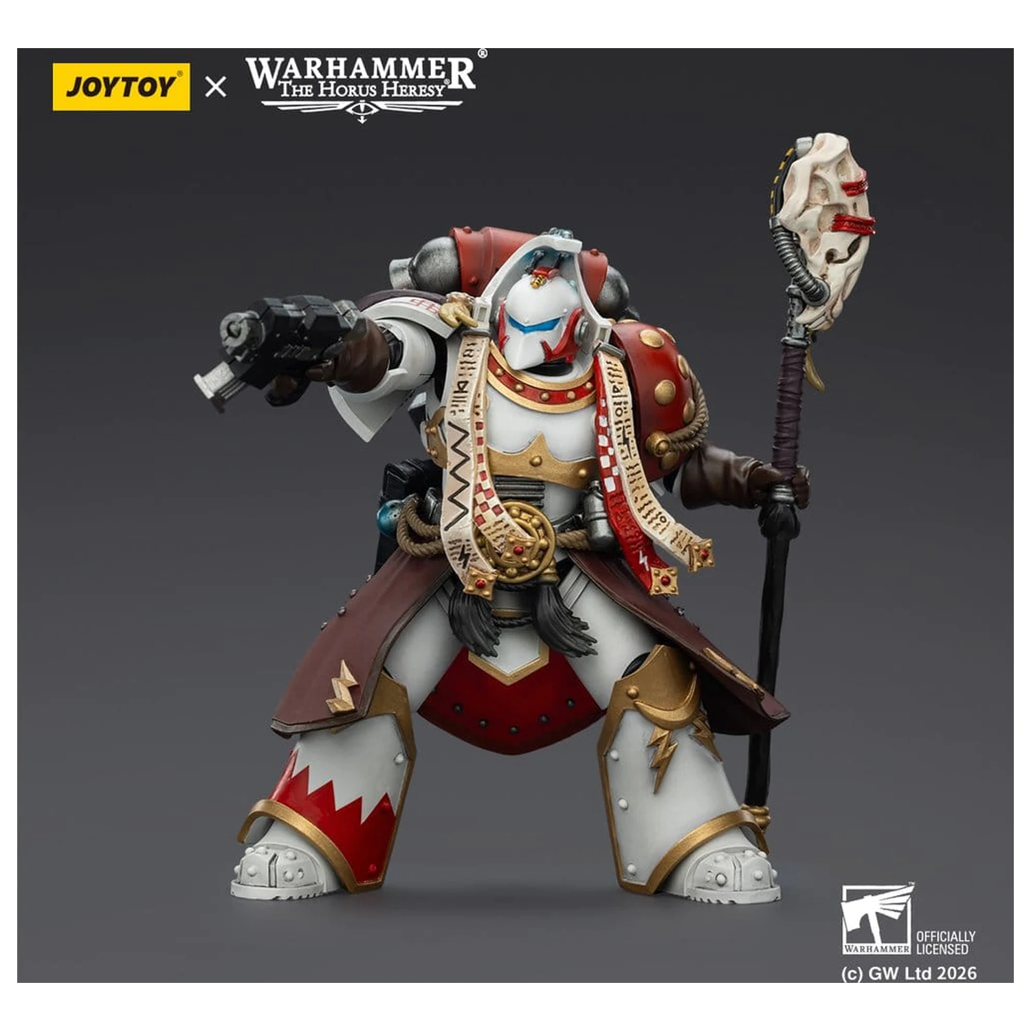 Warhammer 40,000 Akční figurka White Scars Stormseer Consul s Force Staff a Bolt Pistol 12 cm fotografii produktu