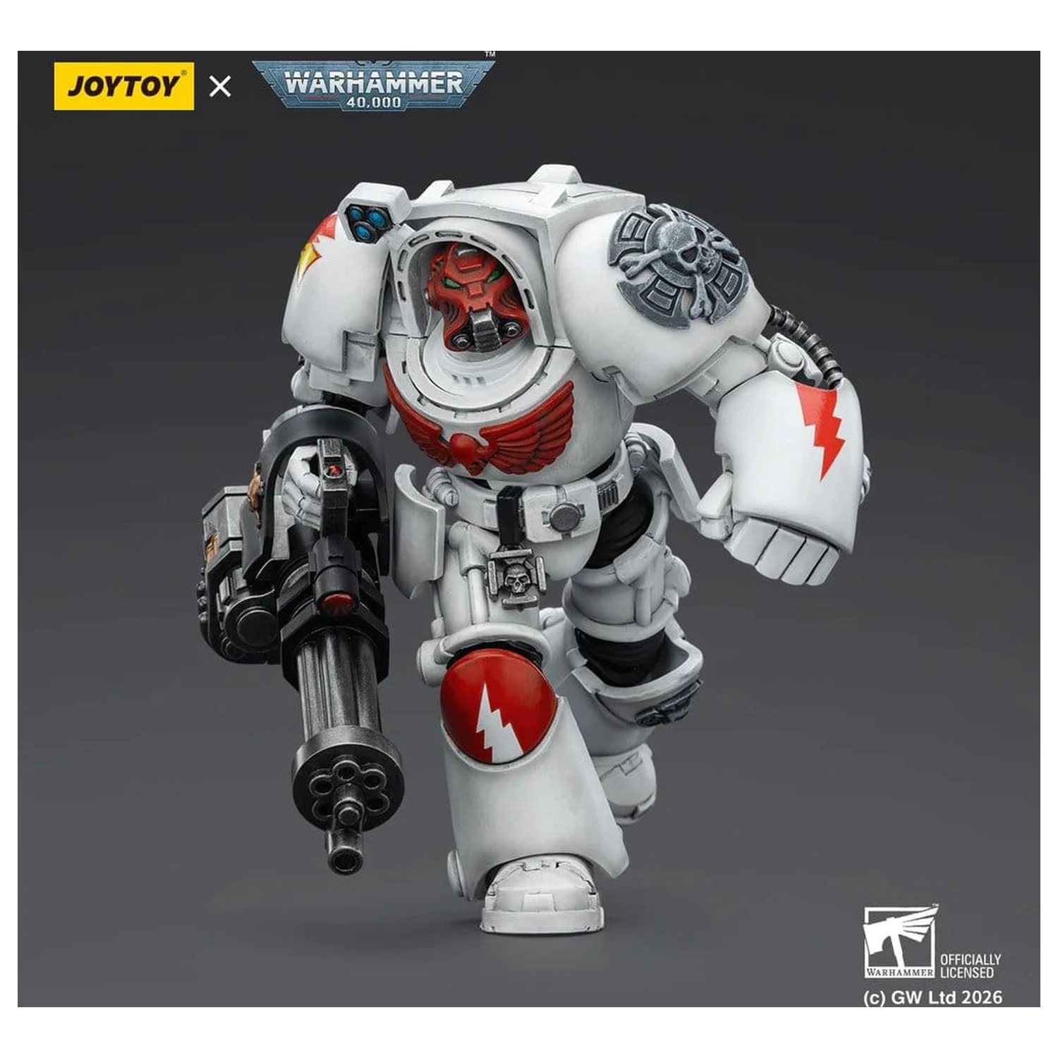 Warhammer 40,000 Akční figurka White Scars Terminator 3 s Power Fistem a Assault Cannon 14 cm fotografii produktu
