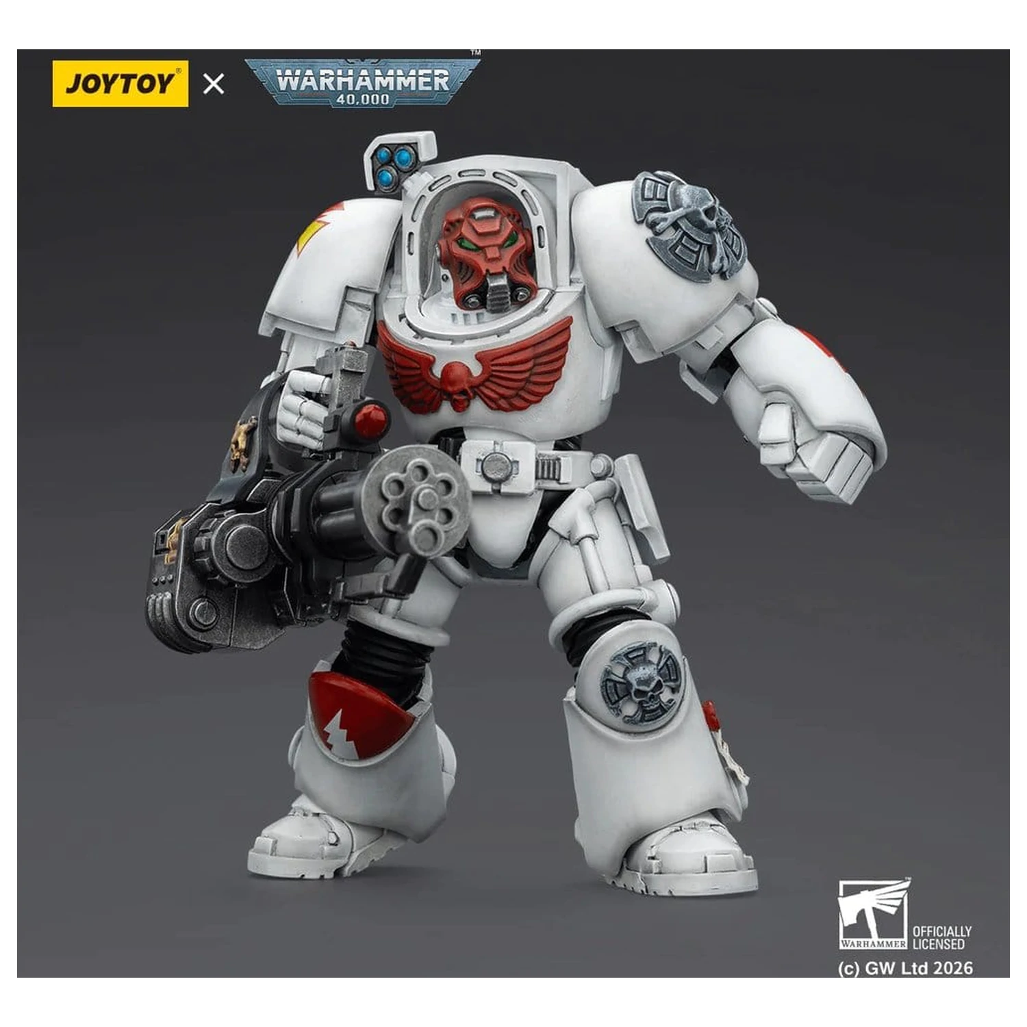 Warhammer 40,000 Akční figurka White Scars Terminator 3 s Power Fistem a Assault Cannon 14 cm fotografii produktu