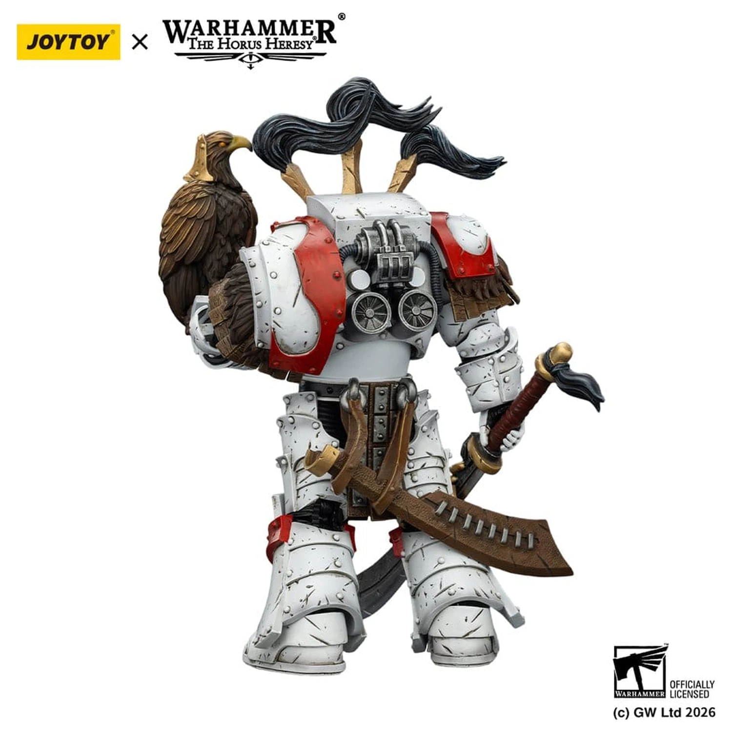 Warhammer 40,000 Akční figurka White Scars Legion Praetor v Cataphractii Terminator Armour s Cyber Hawk Chogorian mečem a combi-meltou 14 cm fotografii produktu