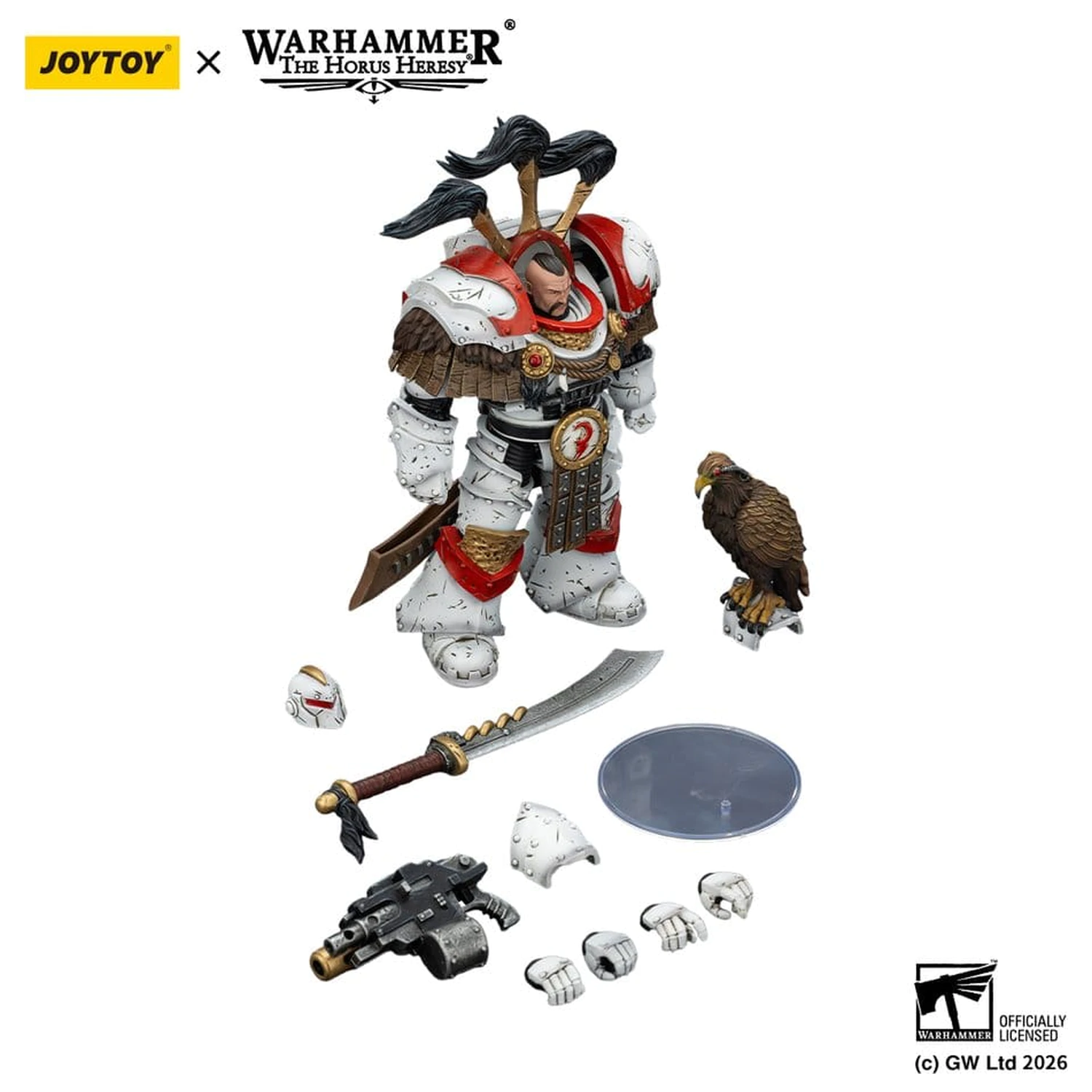 Warhammer 40,000 Akční figurka White Scars Legion Praetor v Cataphractii Terminator Armour s Cyber Hawk Chogorian mečem a combi-meltou 14 cm fotografii produktu