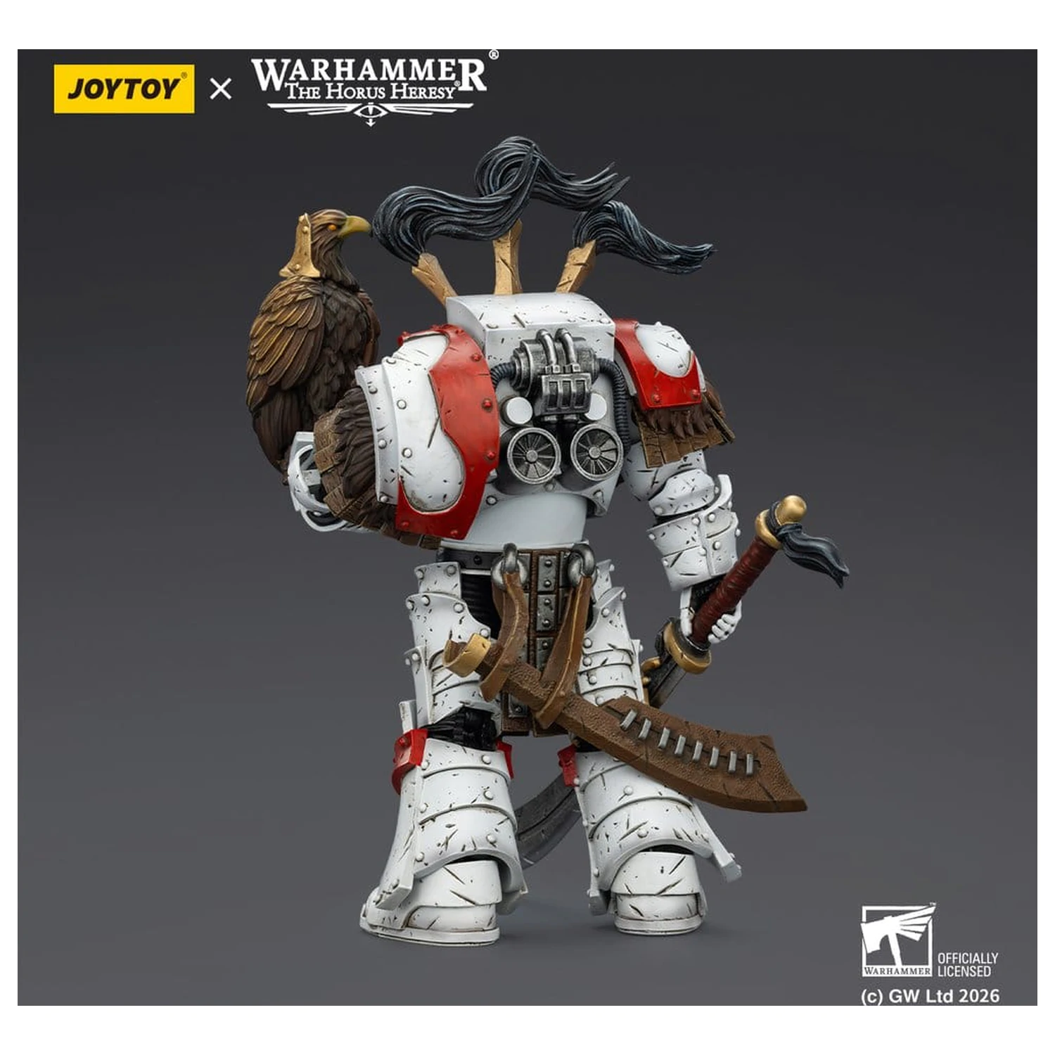 Warhammer 40,000 Akční figurka White Scars Legion Praetor v Cataphractii Terminator Armour s Cyber Hawk Chogorian mečem a combi-meltou 14 cm fotografii produktu
