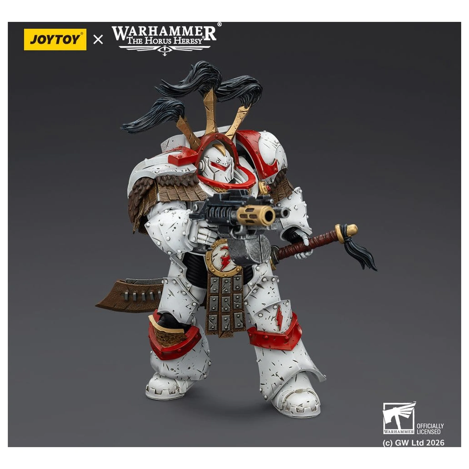 Warhammer 40,000 Akční figurka White Scars Legion Praetor v Cataphractii Terminator Armour s Cyber Hawk Chogorian mečem a combi-meltou 14 cm fotografii produktu