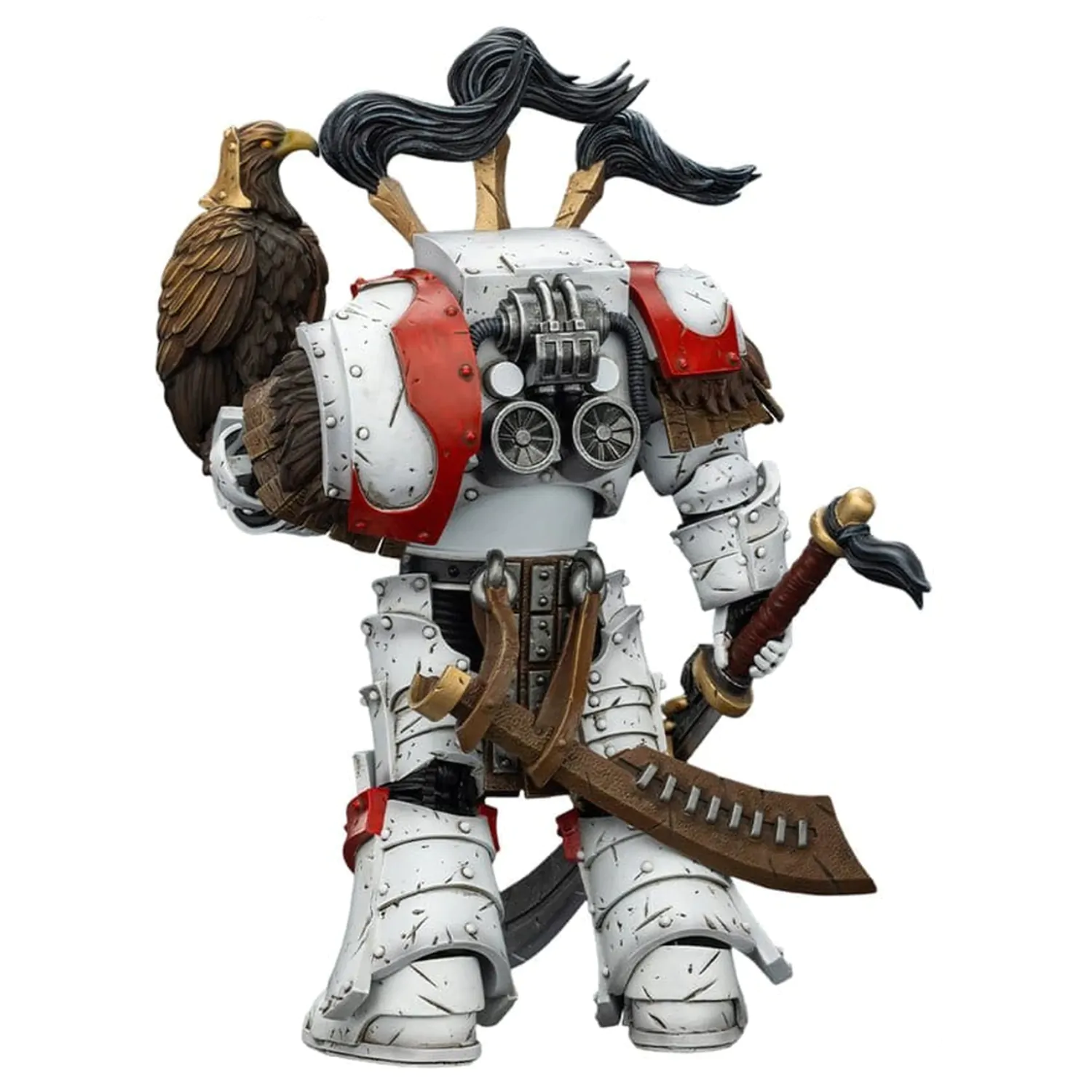 Warhammer 40,000 Akční figurka White Scars Legion Praetor v Cataphractii Terminator Armour s Cyber Hawk Chogorian mečem a combi-meltou 14 cm fotografii produktu