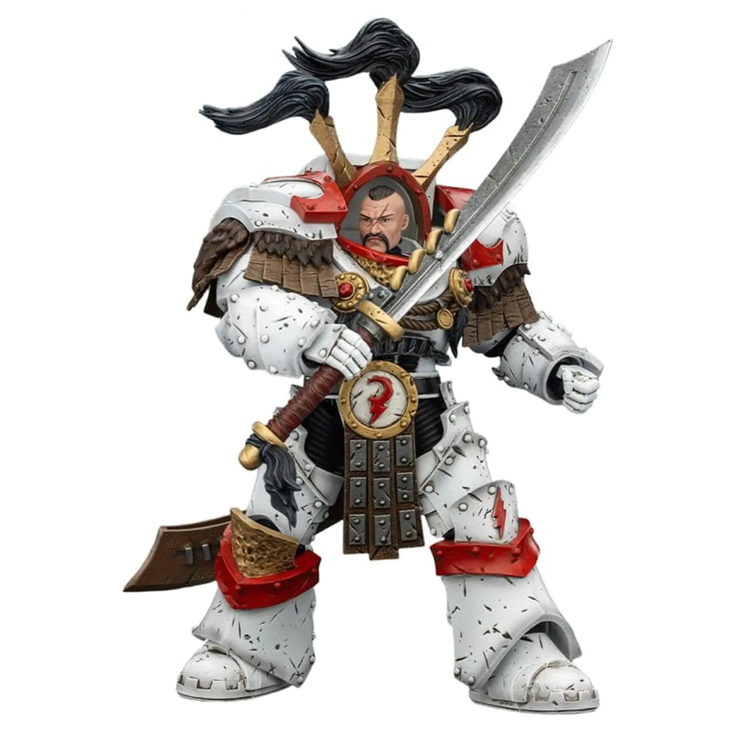 Warhammer 40,000 Akční figurka White Scars Legion Praetor v Cataphractii Terminator Armour s Cyber Hawk Chogorian mečem a combi-meltou 14 cm fotografii produktu