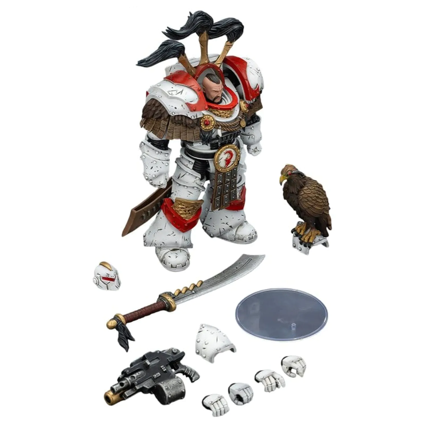 Warhammer 40,000 Akční figurka White Scars Legion Praetor v Cataphractii Terminator Armour s Cyber Hawk Chogorian mečem a combi-meltou 14 cm fotografii produktu