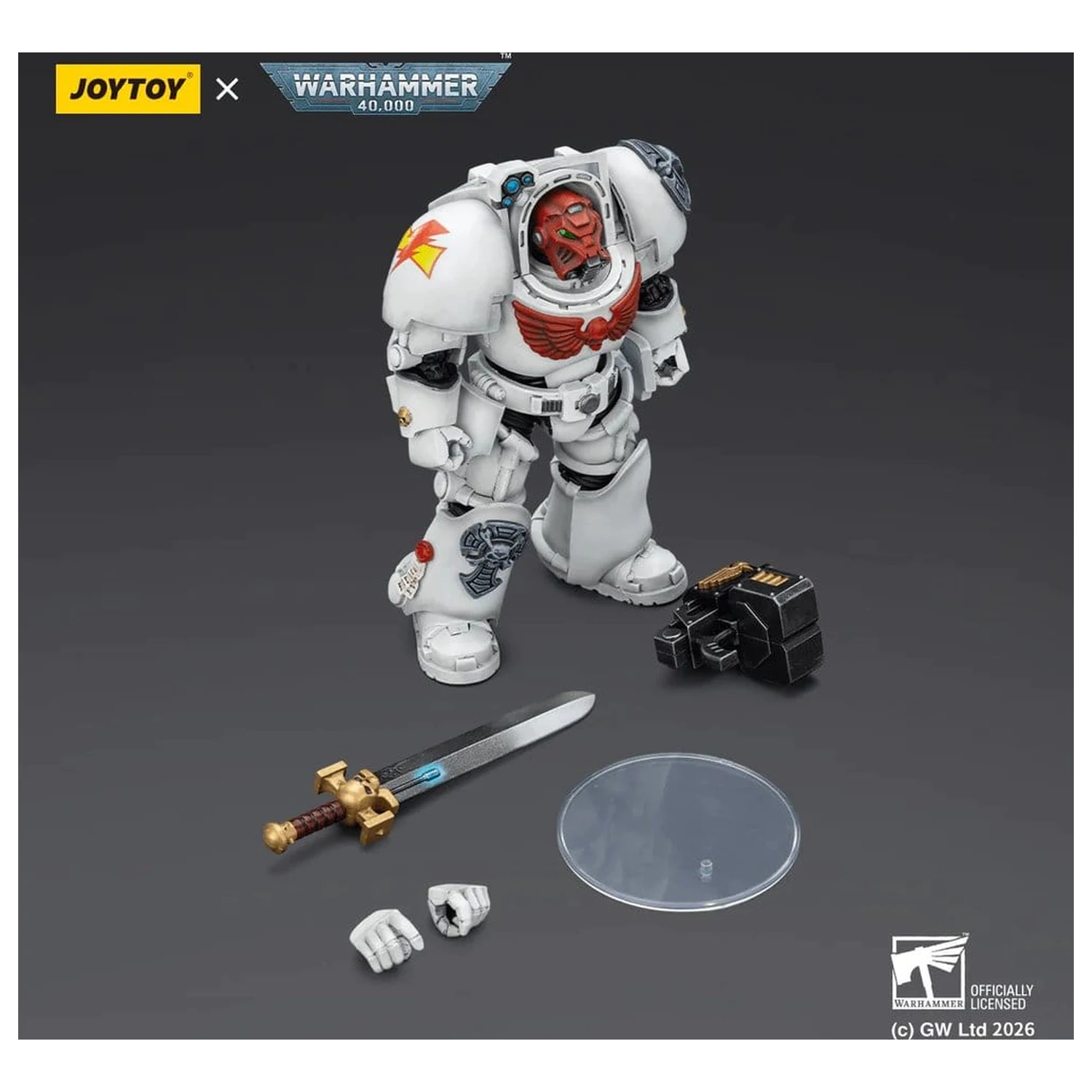 Warhammer 40,000 Akční figurka White Scars Terminator 1 s Power Sword a Storm Bolter 14 cm fotografii produktu