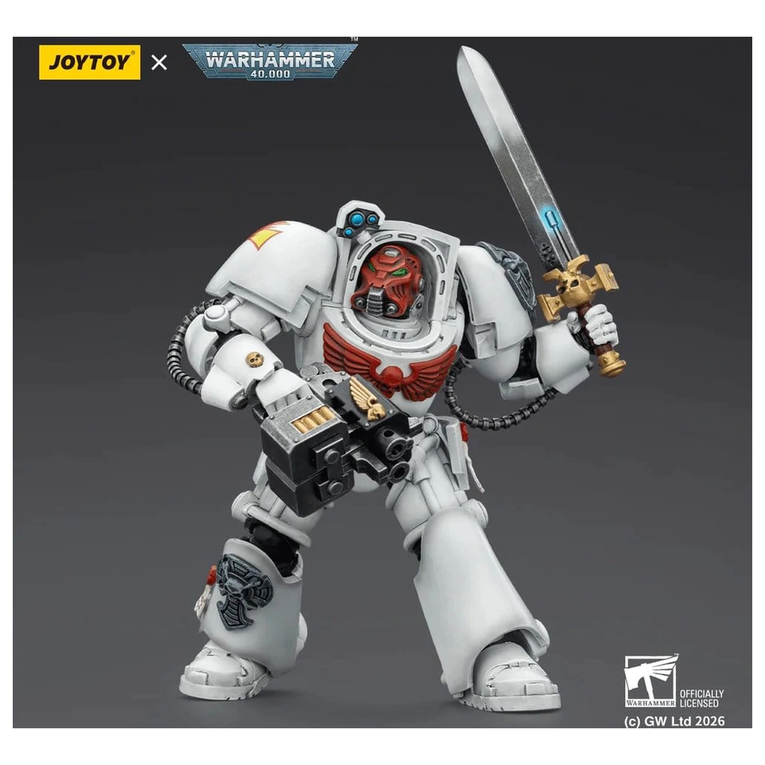 Warhammer 40,000 Akční figurka White Scars Terminator 1 s Power Sword a Storm Bolter 14 cm fotografii produktu