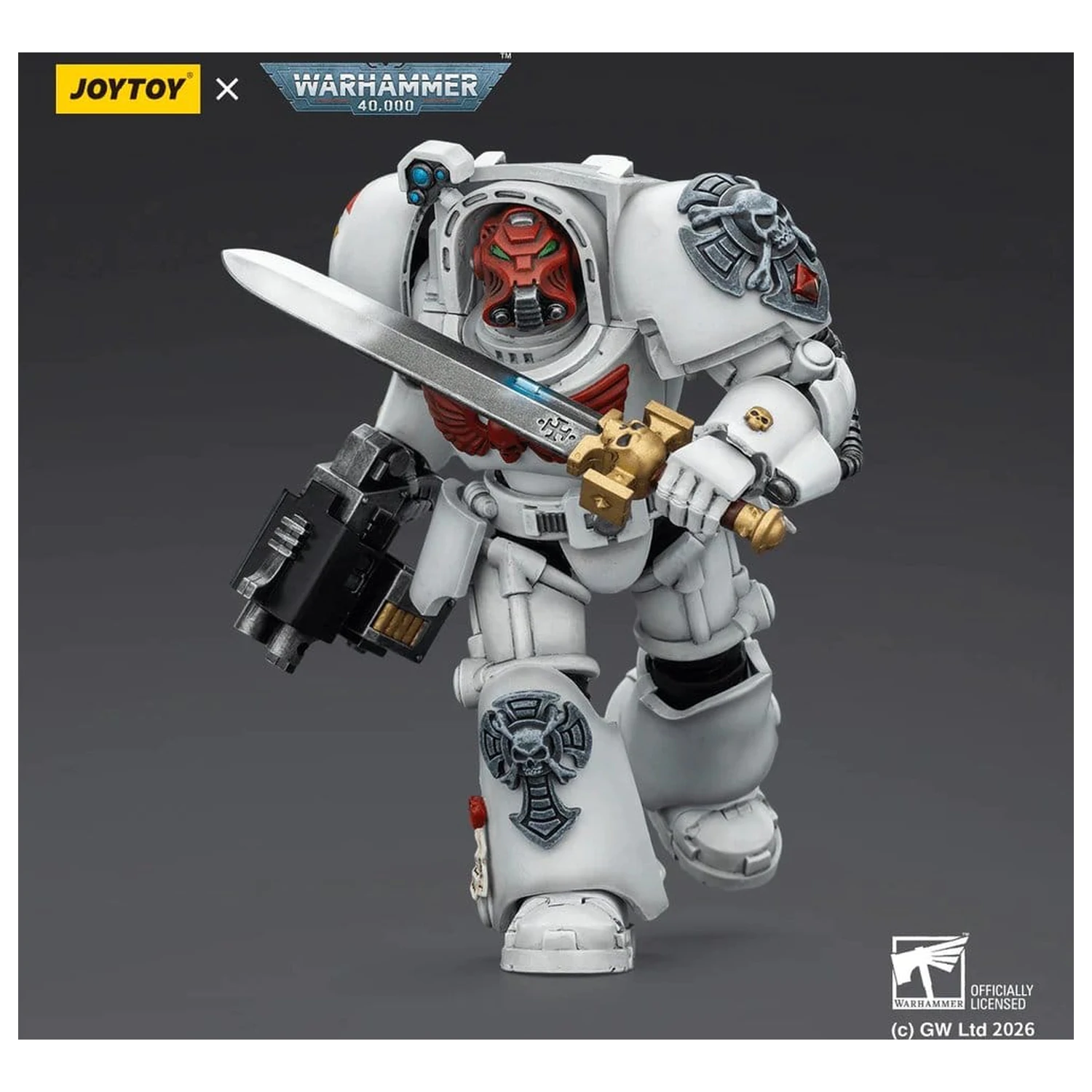 Warhammer 40,000 Akční figurka White Scars Terminator 1 s Power Sword a Storm Bolter 14 cm fotografii produktu
