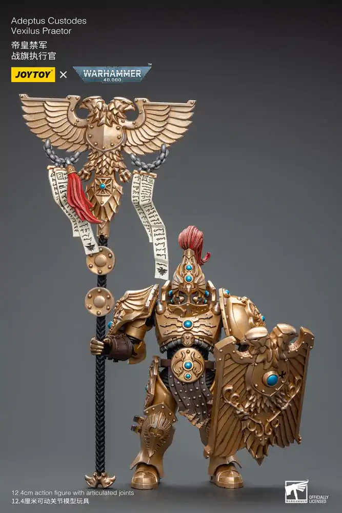 Akční figurka Warhammer 40k 1/18 Adeptus Custodes Vexilus Praetor fotografii produktu