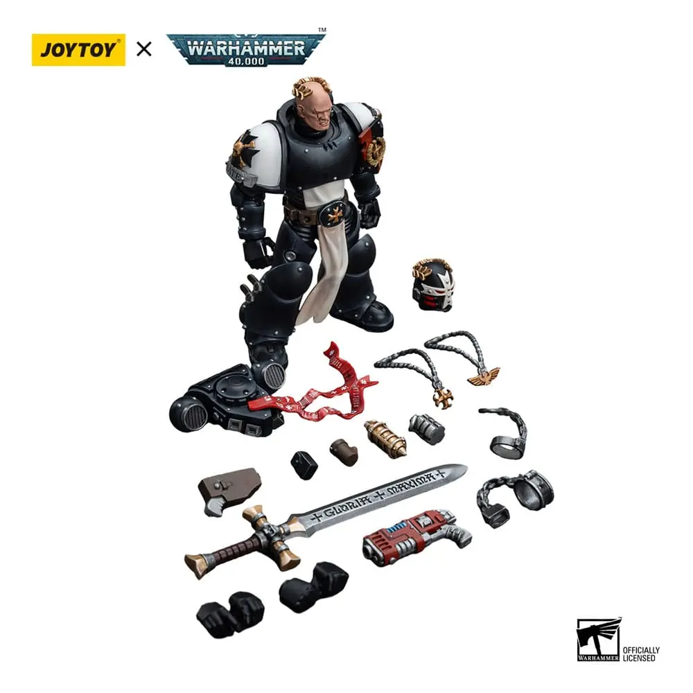 Akční figurka Warhammer 40k 1/18 Black Templars Emperor's Champion Bayard's Revenge 12 cm fotografii produktu