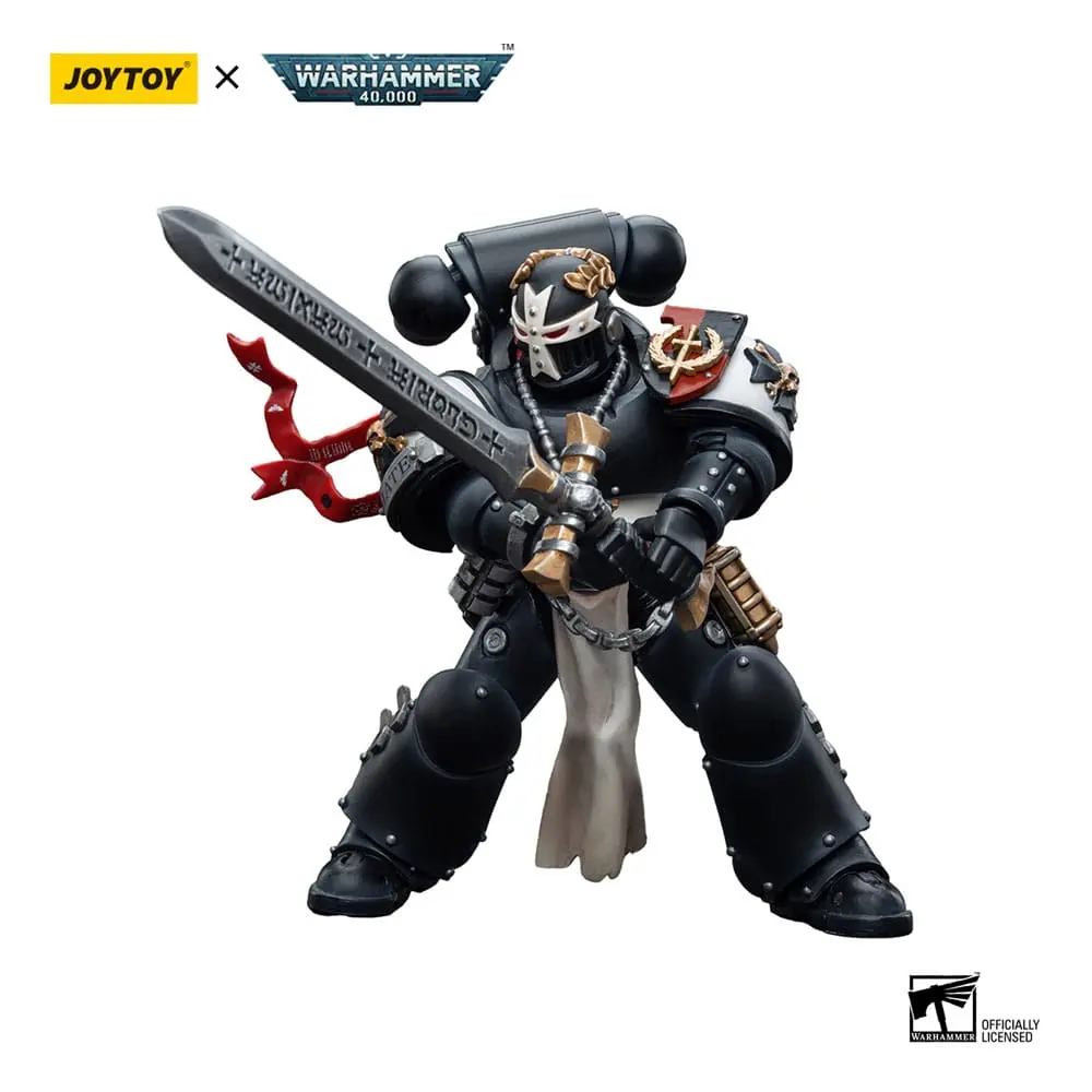 Akční figurka Warhammer 40k 1/18 Black Templars Emperor's Champion Bayard's Revenge 12 cm fotografii produktu