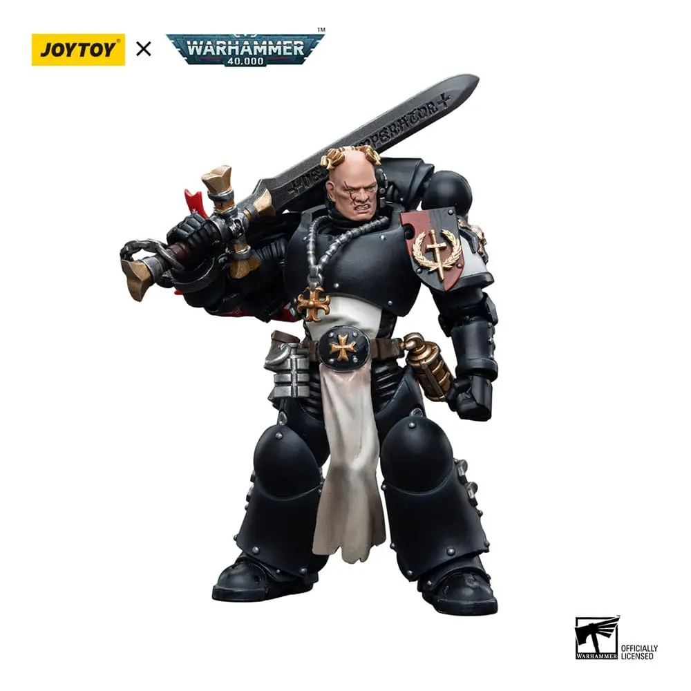 Akční figurka Warhammer 40k 1/18 Black Templars Emperor's Champion Bayard's Revenge 12 cm fotografii produktu