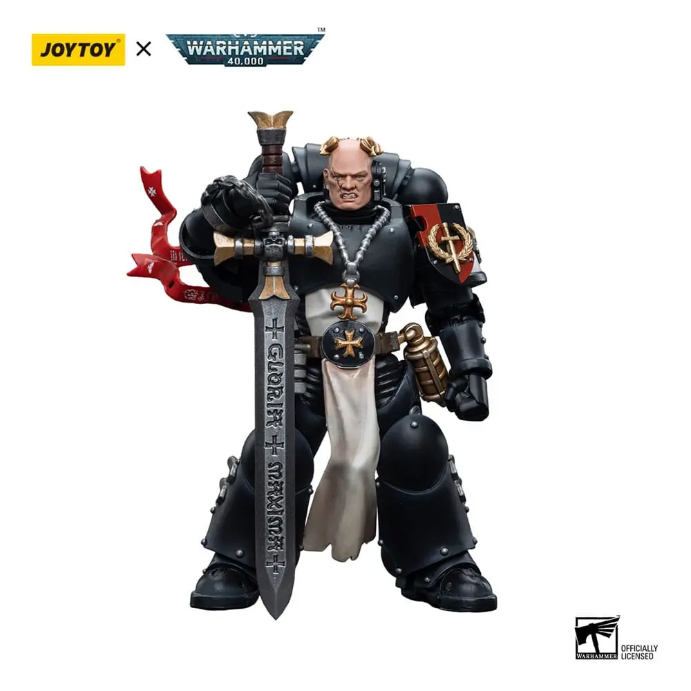 Akční figurka Warhammer 40k 1/18 Black Templars Emperor's Champion Bayard's Revenge 12 cm fotografii produktu