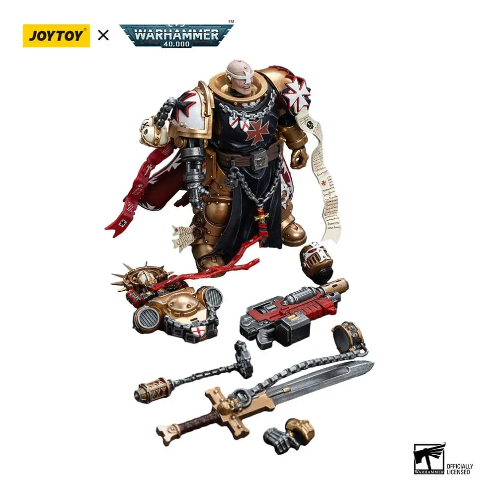 Warhammer 40k akční figurka 1/18 Black Templars High Marshal Helbrecht 12 cm fotografii produktu