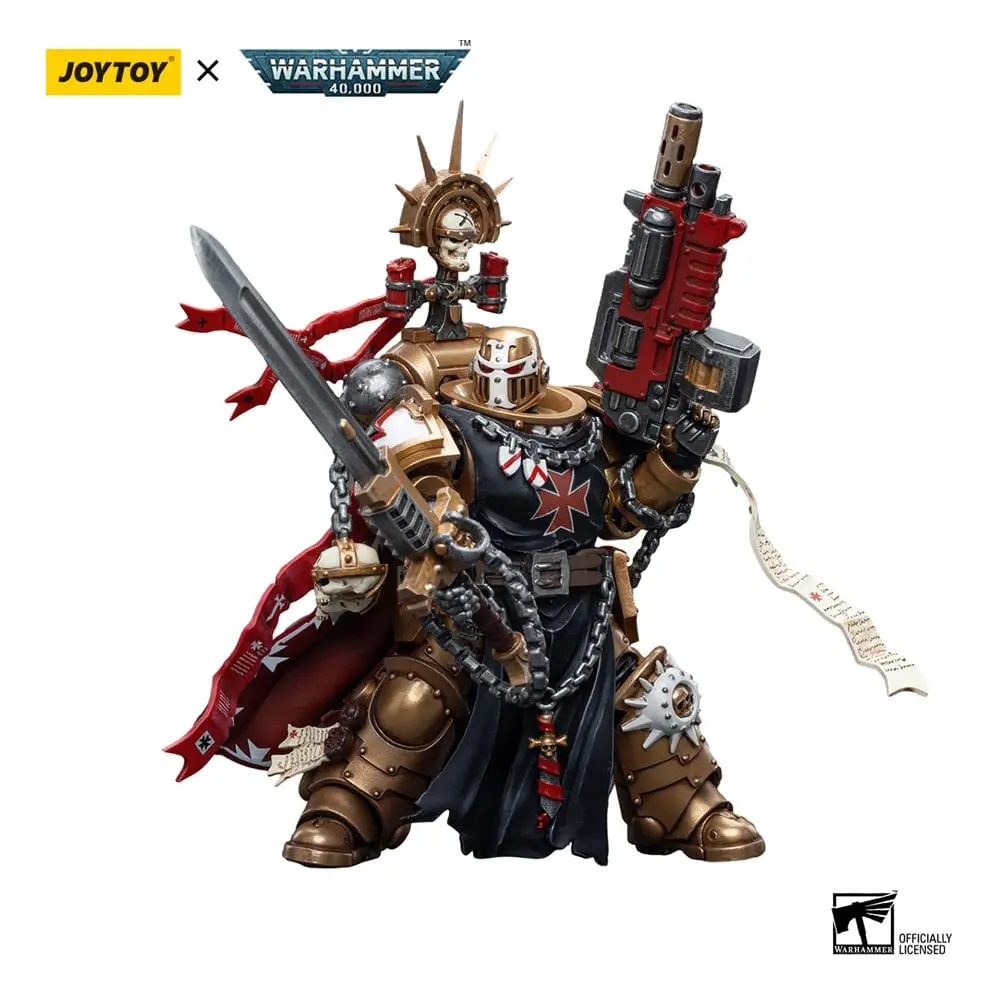 Warhammer 40k akční figurka 1/18 Black Templars High Marshal Helbrecht 12 cm fotografii produktu