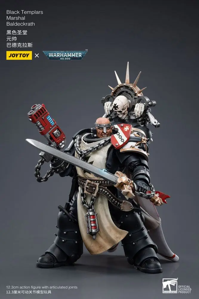 Warhammer 40k akční figurka 1/18 Black Templars Marshal Baldeckrath 12 cm fotografii produktu