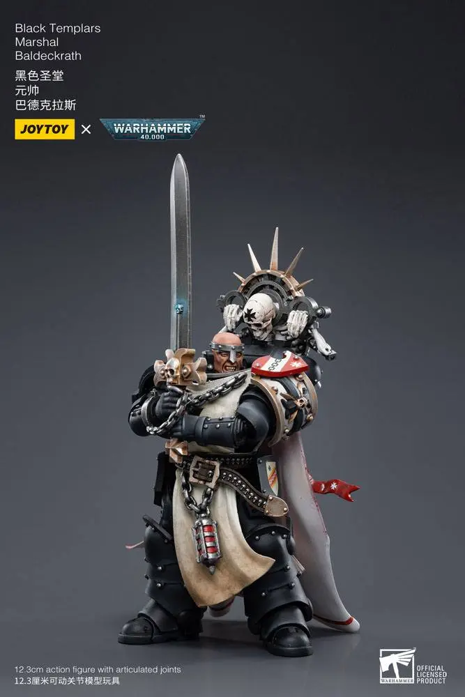 Warhammer 40k akční figurka 1/18 Black Templars Marshal Baldeckrath 12 cm fotografii produktu