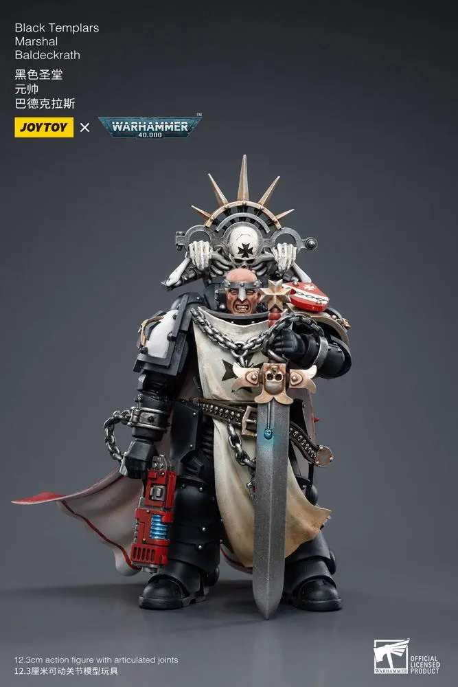 Warhammer 40k akční figurka 1/18 Black Templars Marshal Baldeckrath 12 cm fotografii produktu