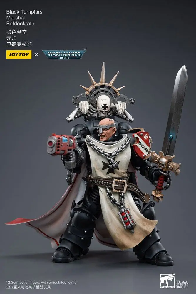 Warhammer 40k akční figurka 1/18 Black Templars Marshal Baldeckrath 12 cm fotografii produktu