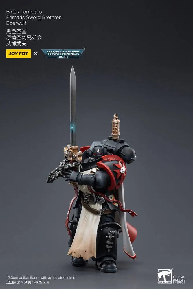 Warhammer 40k akční figurka 1/18 Black Templars Primaris Sword Brethren Eberwulf 12 cm fotografii produktu