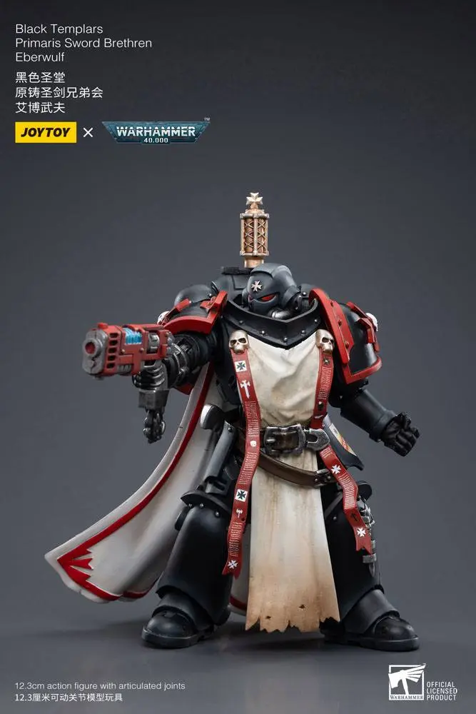 Warhammer 40k akční figurka 1/18 Black Templars Primaris Sword Brethren Eberwulf 12 cm fotografii produktu