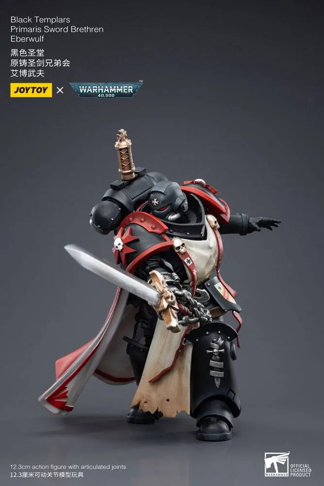 Warhammer 40k akční figurka 1/18 Black Templars Primaris Sword Brethren Eberwulf 12 cm fotografii produktu