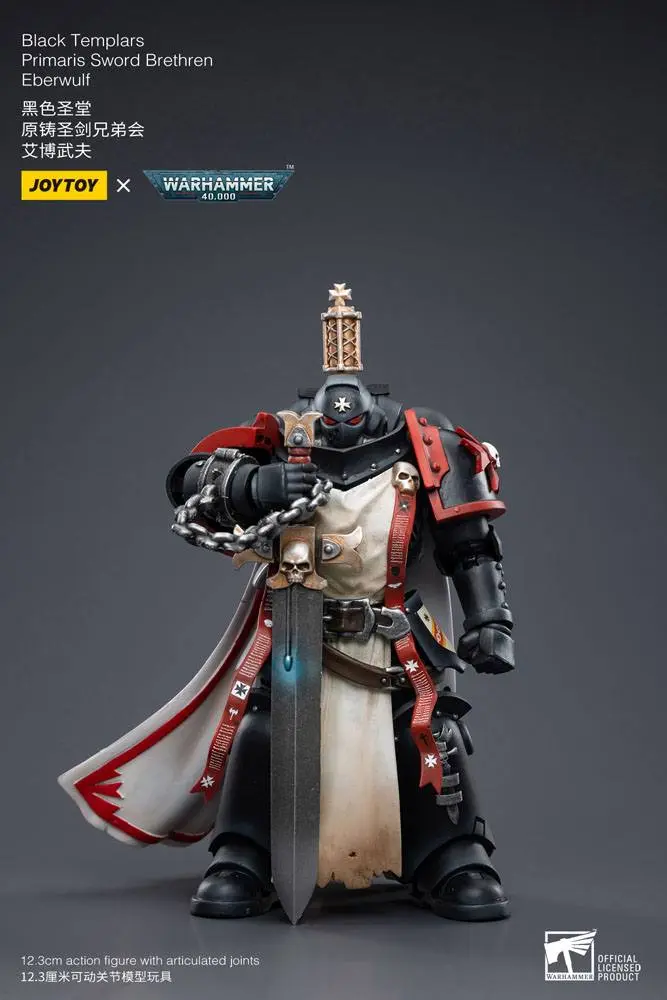 Warhammer 40k akční figurka 1/18 Black Templars Primaris Sword Brethren Eberwulf 12 cm fotografii produktu