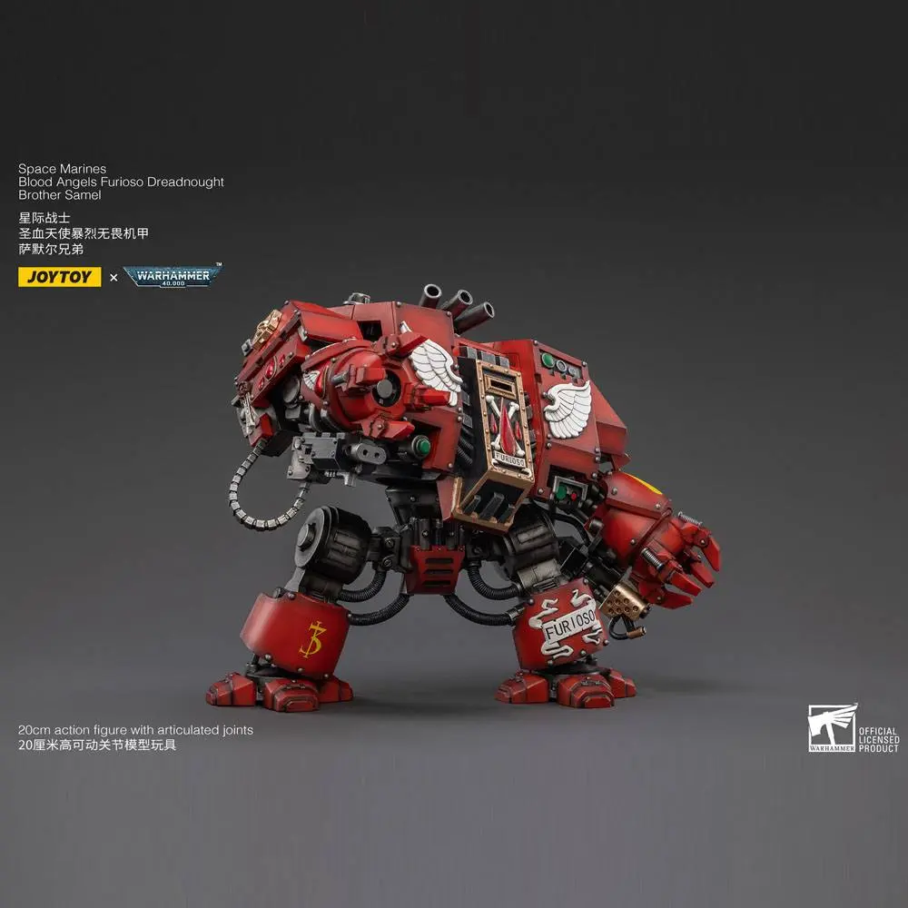 Warhammer 40k akční figurka 1/18 Blood Angels Furioso Dreadnought Brother Samel 20 cm fotografii produktu