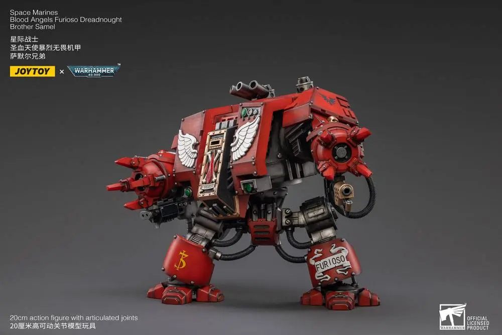 Warhammer 40k akční figurka 1/18 Blood Angels Furioso Dreadnought Brother Samel 20 cm fotografii produktu