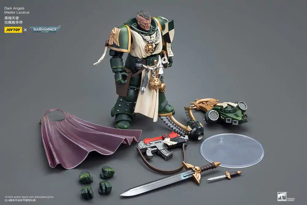 Warhammer 40k Akční figurka 1/18 Dark Angels Master Lazarus 12 cm fotografii produktu