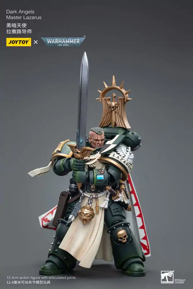 Warhammer 40k Akční figurka 1/18 Dark Angels Master Lazarus 12 cm fotografii produktu