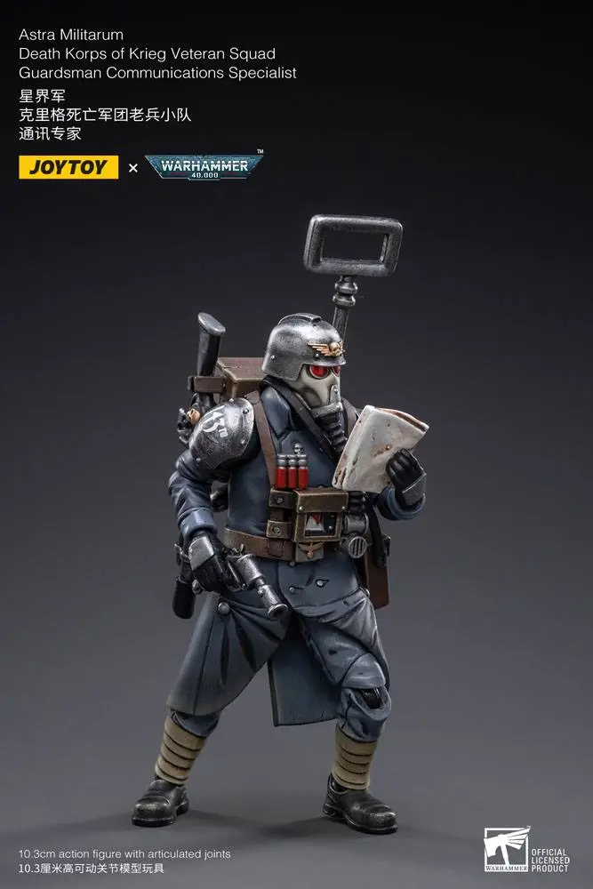 Warhammer 40k akční figurka 1/18 Death Korps of Krieg Veteran Squad Guardsman Communications Specialist 10 cm fotografii produktu