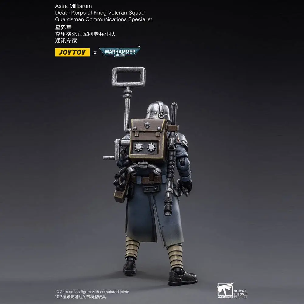 Warhammer 40k akční figurka 1/18 Death Korps of Krieg Veteran Squad Guardsman Communications Specialist 10 cm fotografii produktu