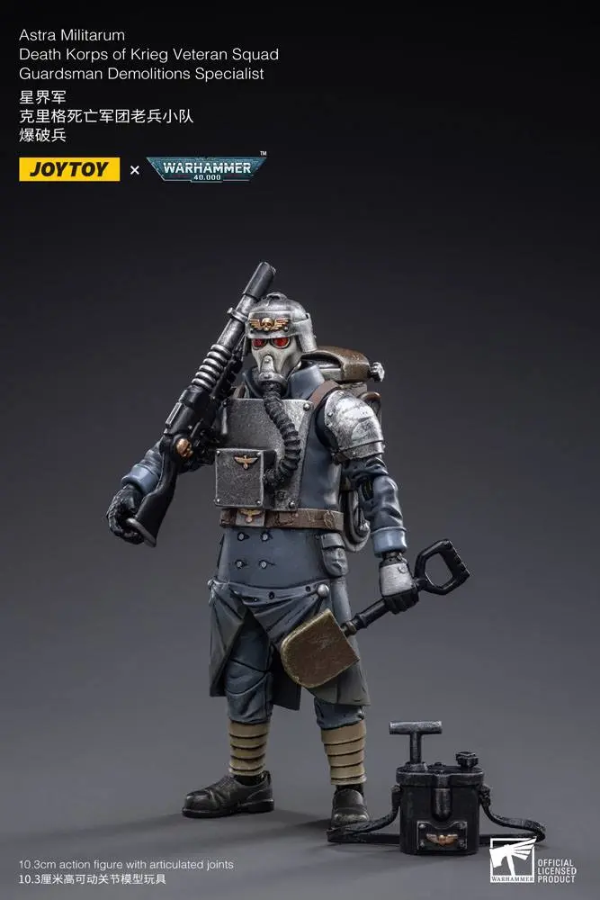 Warhammer 40k akční figurka 1/18 Death Korps of Krieg Veteran Squad Guardsman Demolitions Specialist 10 cm fotografii produktu