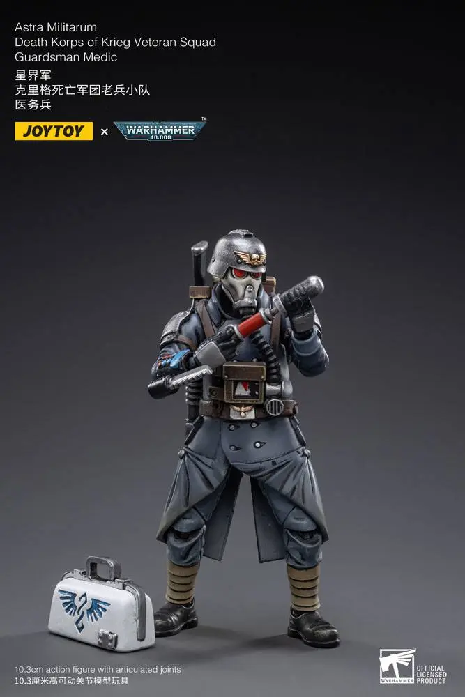 Warhammer 40k akční figurka 1/18 Death Korps of Krieg Veteran Squad Guardsman Medic 10 cm fotografii produktu