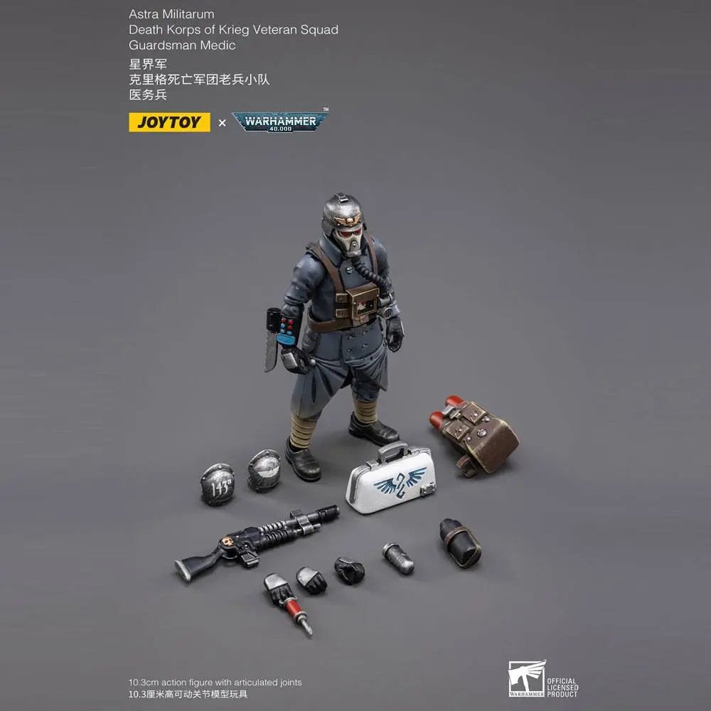 Warhammer 40k akční figurka 1/18 Death Korps of Krieg Veteran Squad Guardsman Medic 10 cm fotografii produktu
